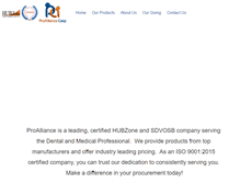 Tablet Screenshot of pro-alliance.com